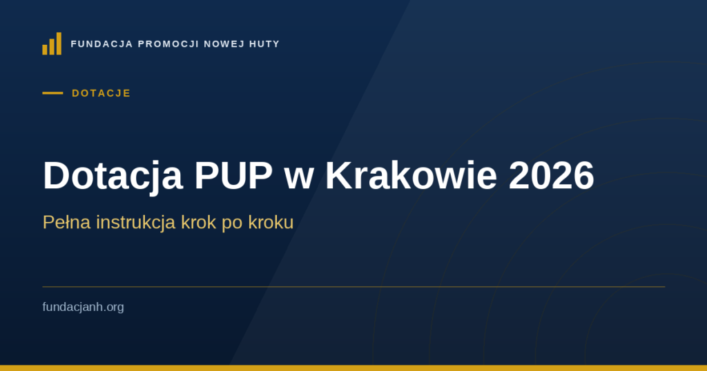 Dotacja PUP w Krakowie 2026 — pełna instrukcja krok po kroku