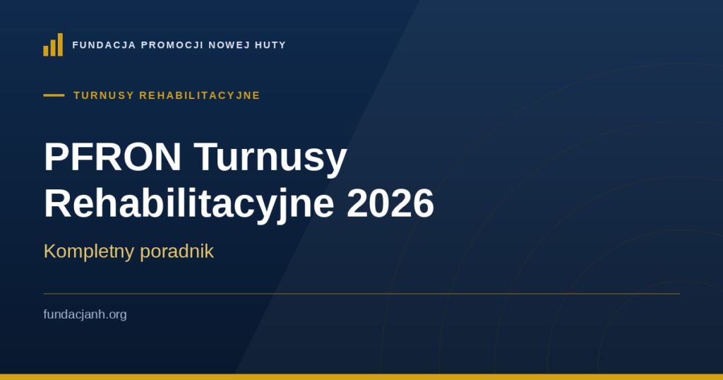 PFRON Turnusy Rehabilitacyjne 2026 — kompletny poradnik
