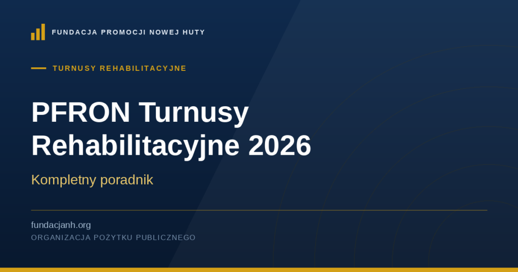 PFRON Turnusy Rehabilitacyjne 2026 — kompletny poradnik