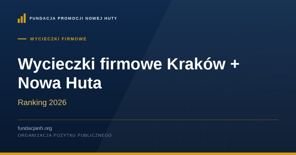 Wycieczki firmowe Kraków + Nowa Huta — ranking 2026